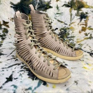 Nike Racquet Slice High Top Leather Gladiator Sneaker Sandals | Womens Size 9.5